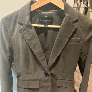 Women’s Banana Republic Green corduroy Blazer Size 2
